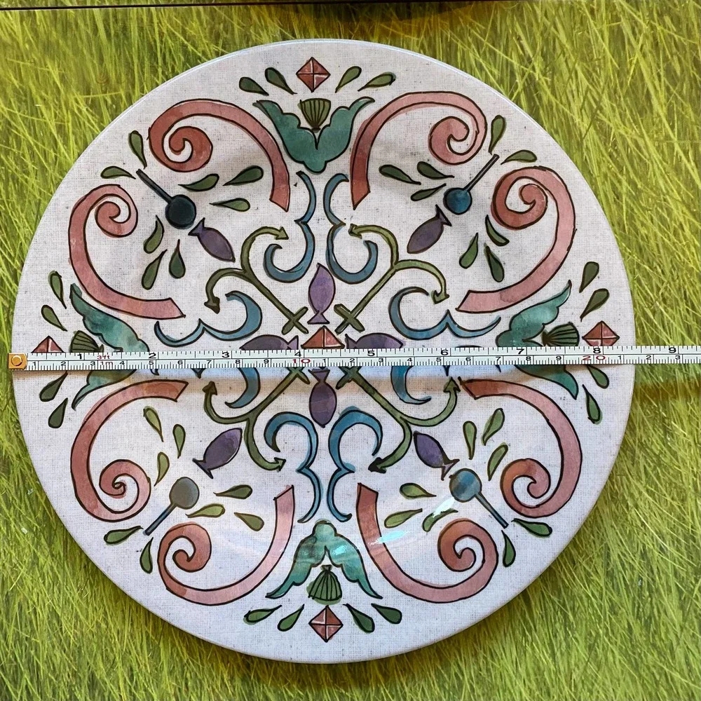 Cottonwood Home Anne Tavoletti Melamine‎ Set of 4 8-1/2